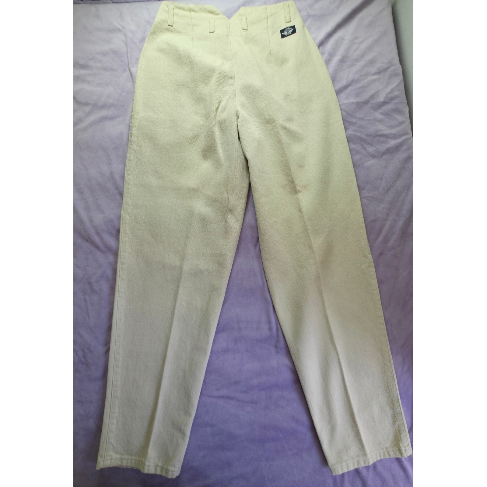 Levi’s Dockers Trousers Womens 10 Beige NEW Vintage Pleated High Waist