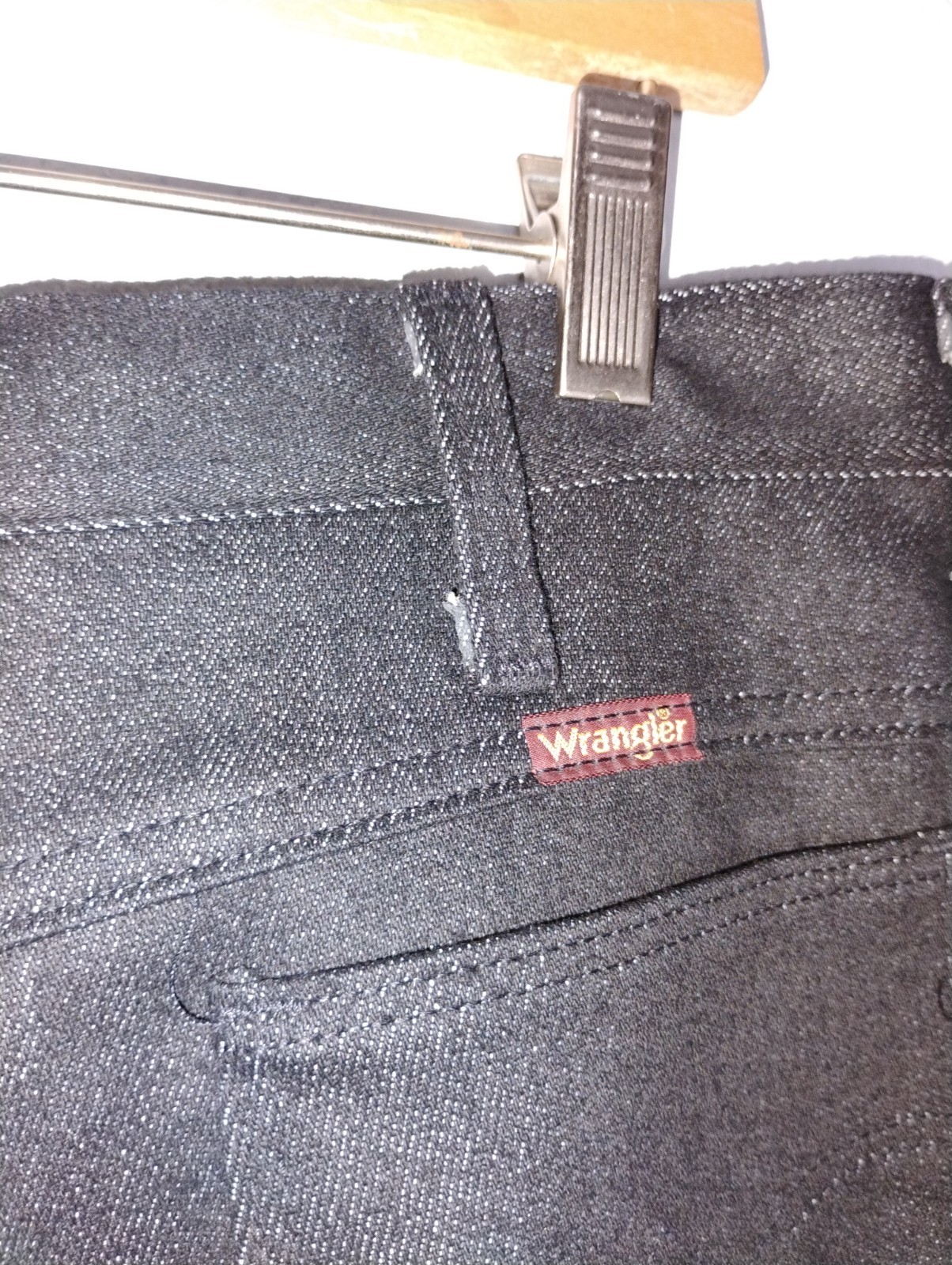 Vintage Jet Black Mens 80s wranglers jeans 100% cotton NWT