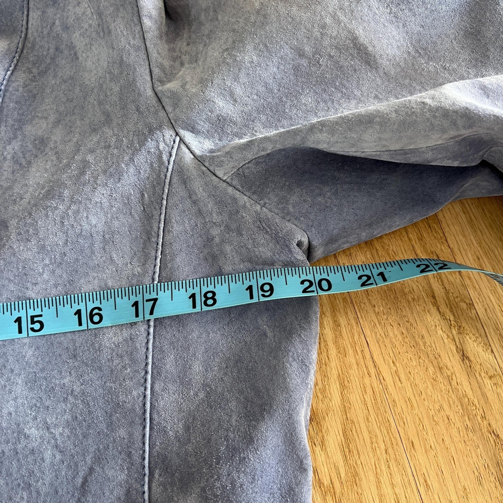 Vintage 1990s Lavender Suede Jacket Minimalist Leather Blazer Lage