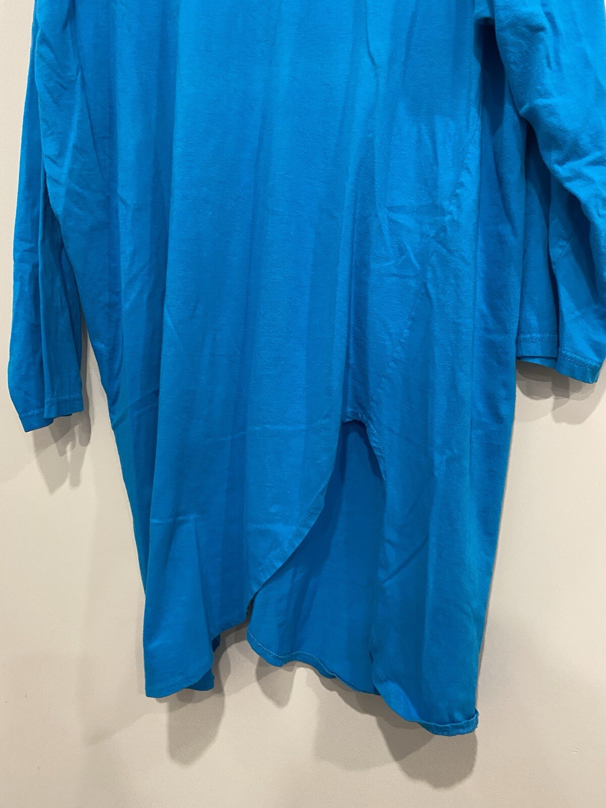 Vintage 80s Limited Express Blue Tunic Or Nightgown With Slits