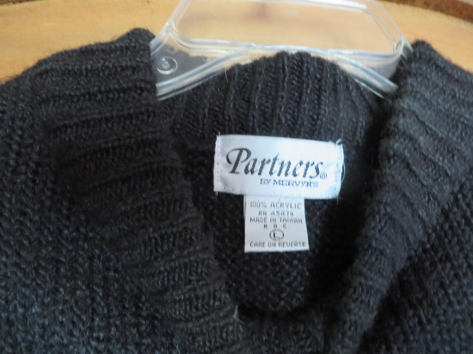 Vintage 90s Partners by Mervyn’s Sweater Goth Hip Grunge Large