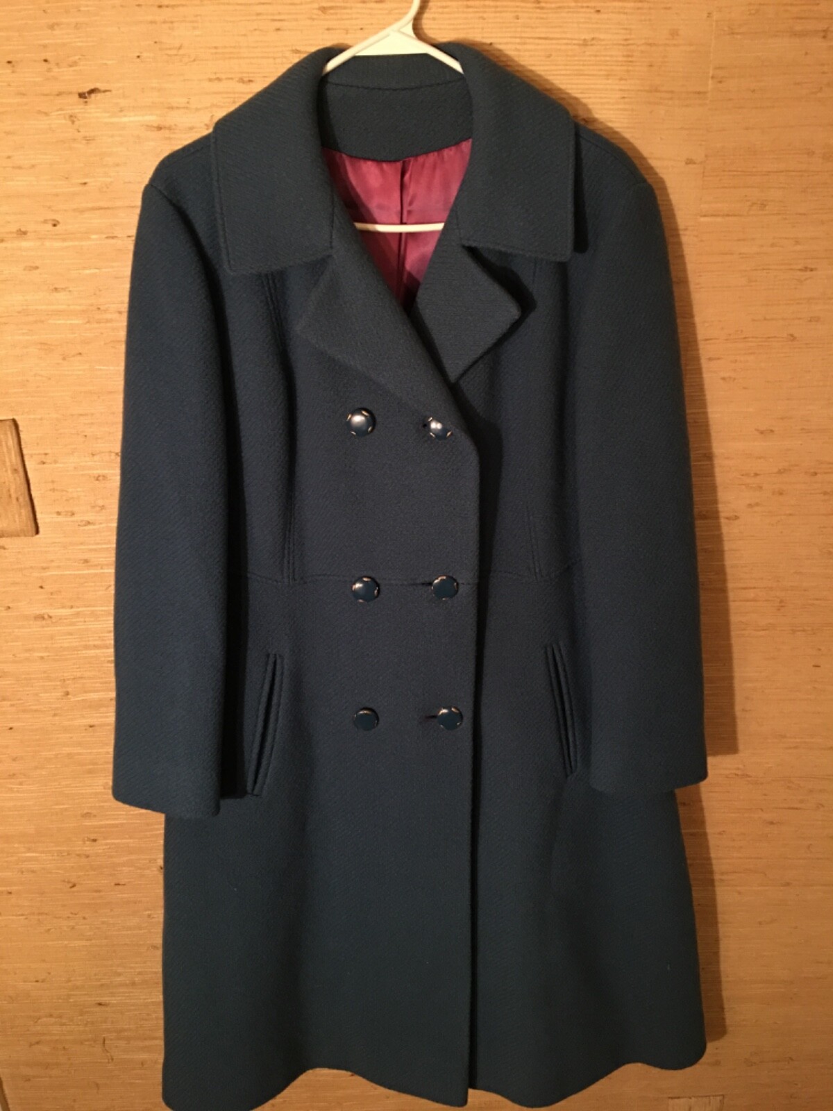 Women’s Full length Wool Blue Coat