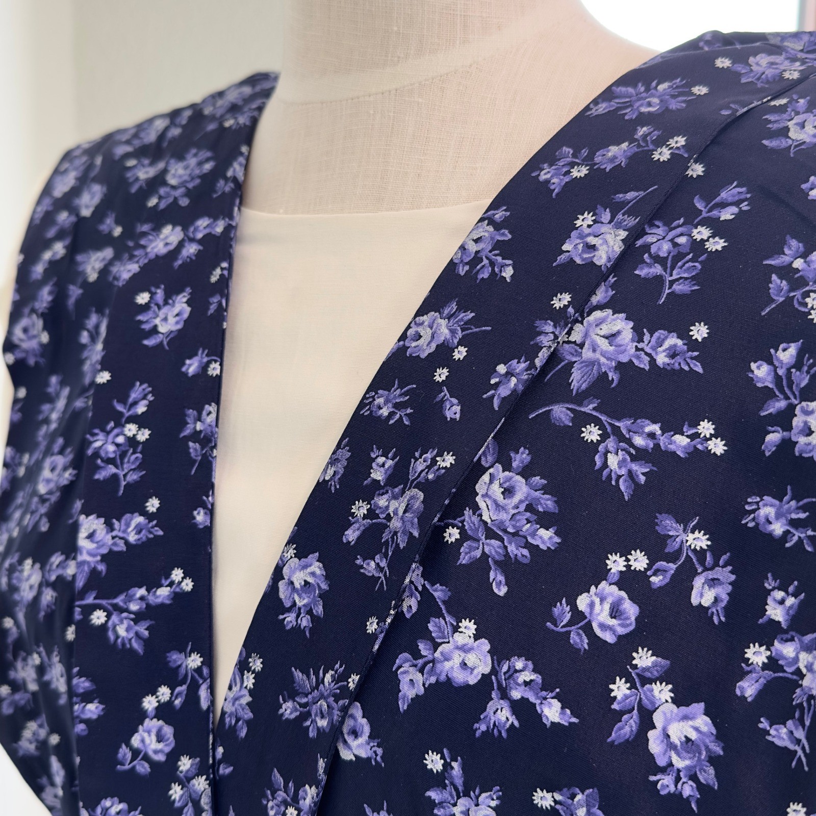 Vtg SL Fashions Womens 8 Feminine Dress Cottagecore Garden Academia Prairie 80s