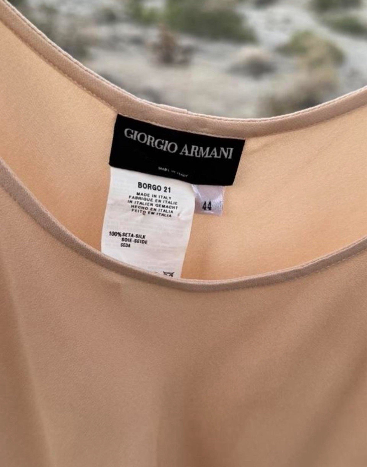 Vintage Giorgio Armani 100% Silk Tank Top – Made in Italy – Size IT 44 (M/L)