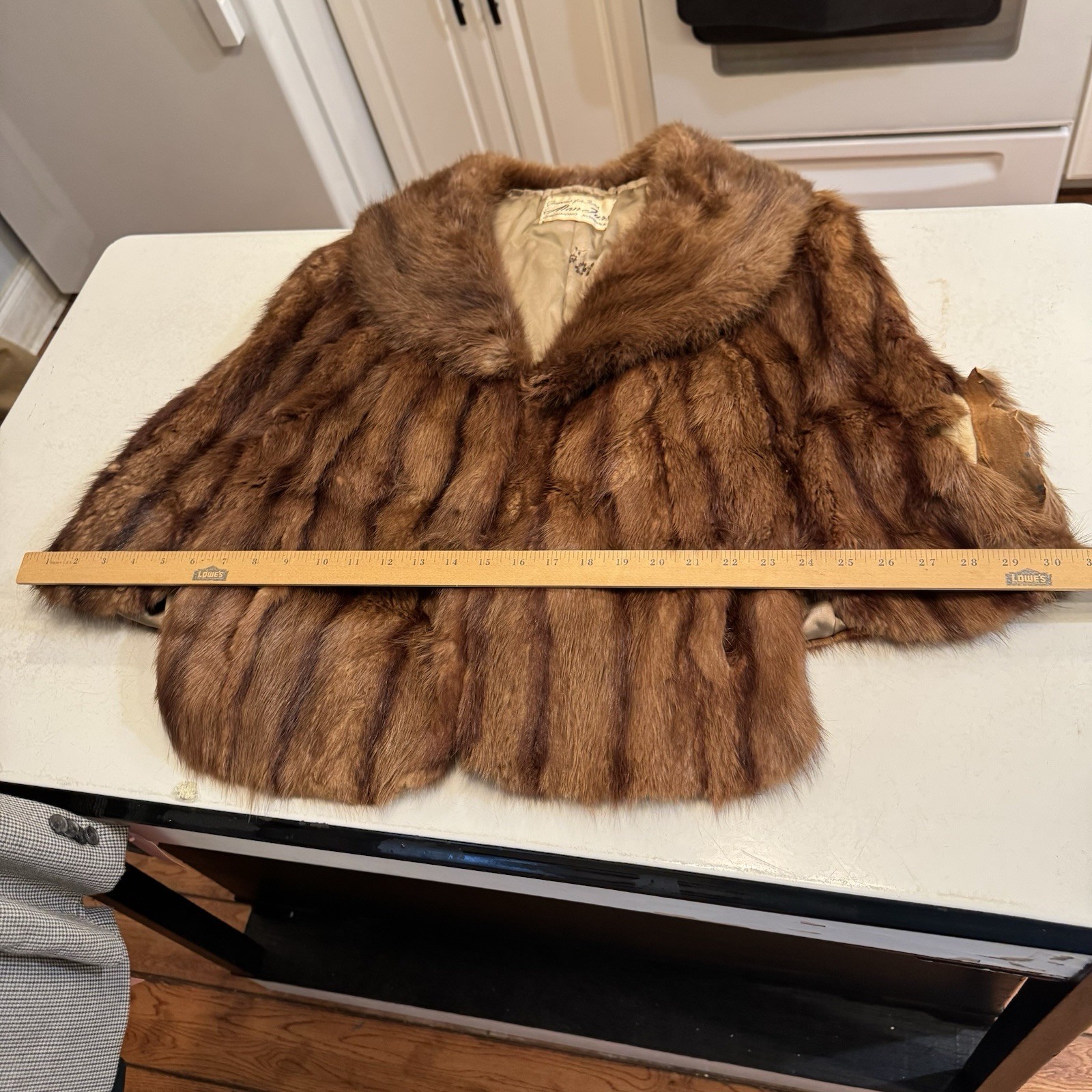 Vintage Alan Furs Richmond Virginia Mink Stole Famous For Furs Needs Repair
