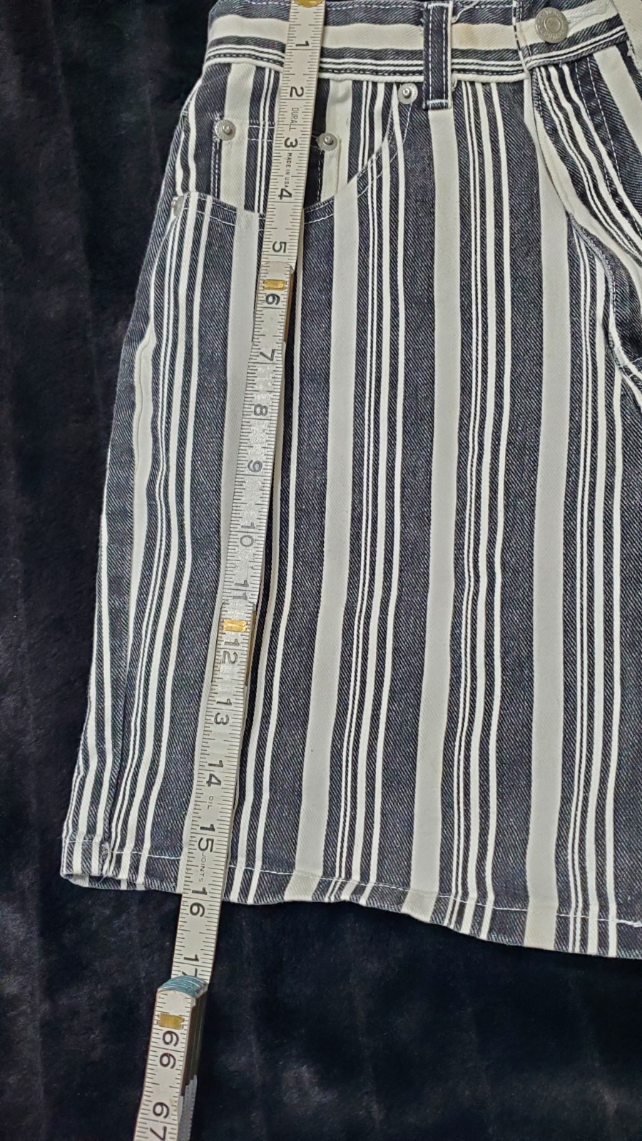 Vtg Sostanza High Waisted Mom Shorts Striped Sz 5 Juniors XXS See Measurements