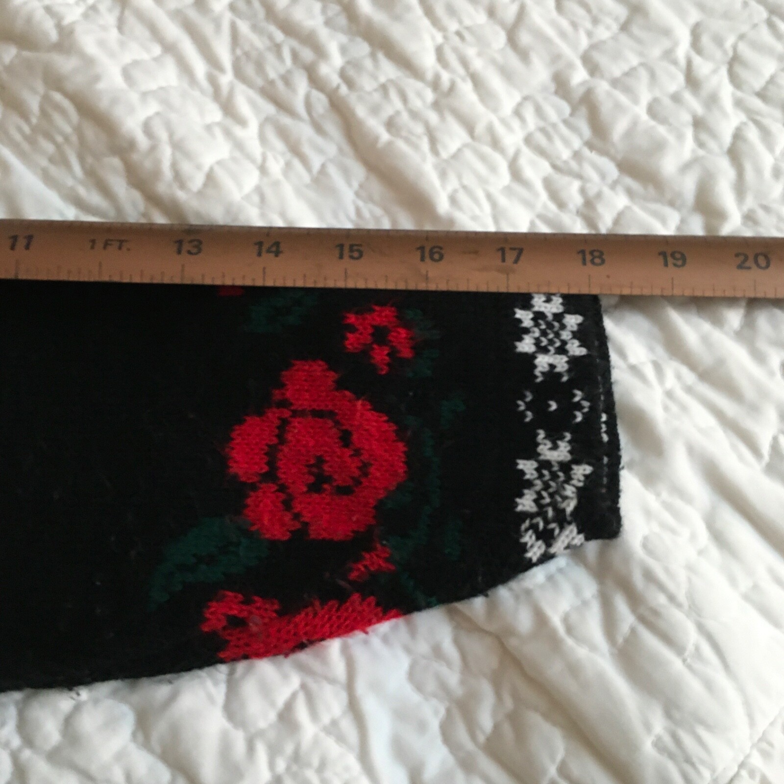 Vintage Classic Elements Ladies Print Pullover , lge, Black White Red