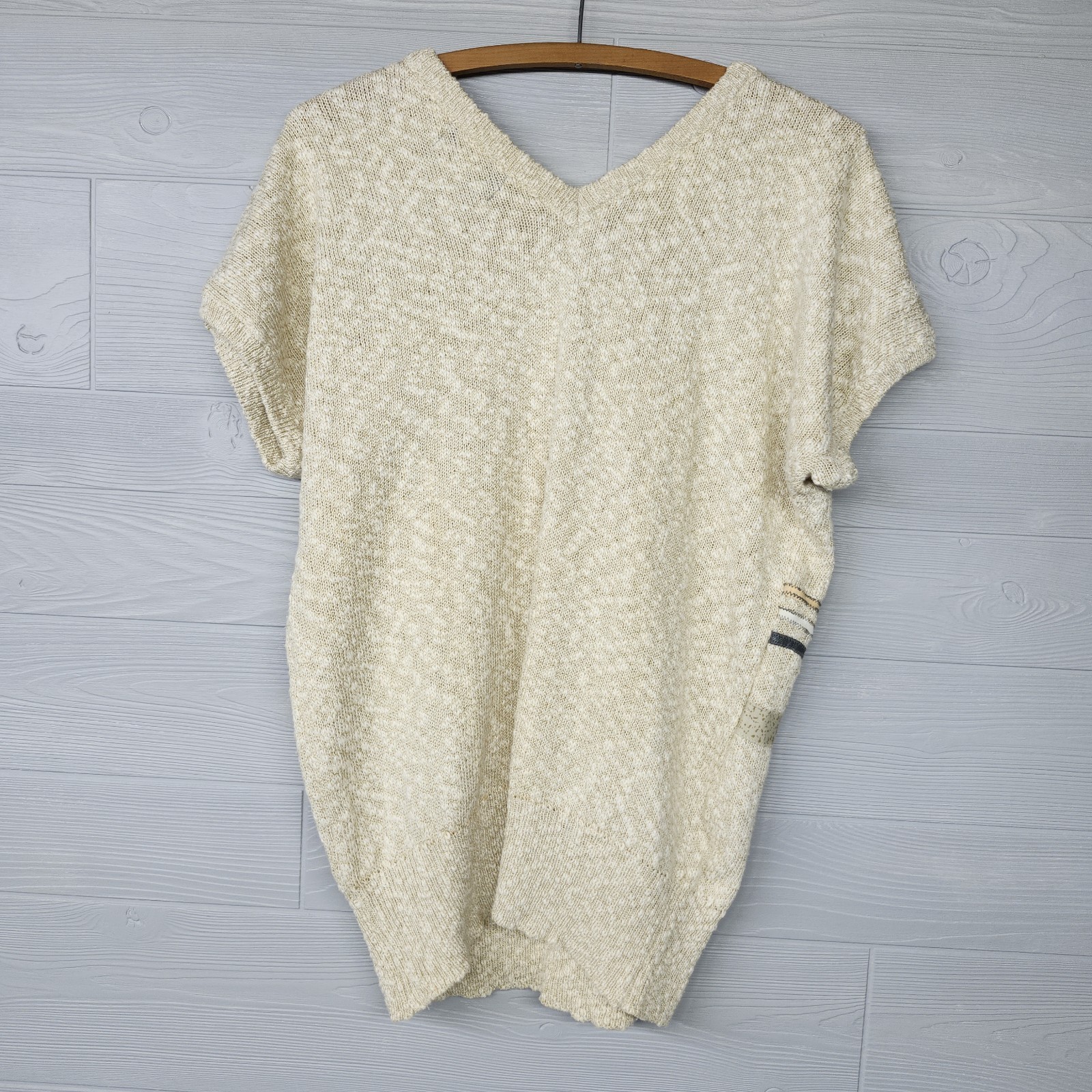 Vintage 20ANS By Mariea Kim Tan Sea Shell Sweater Womens Large