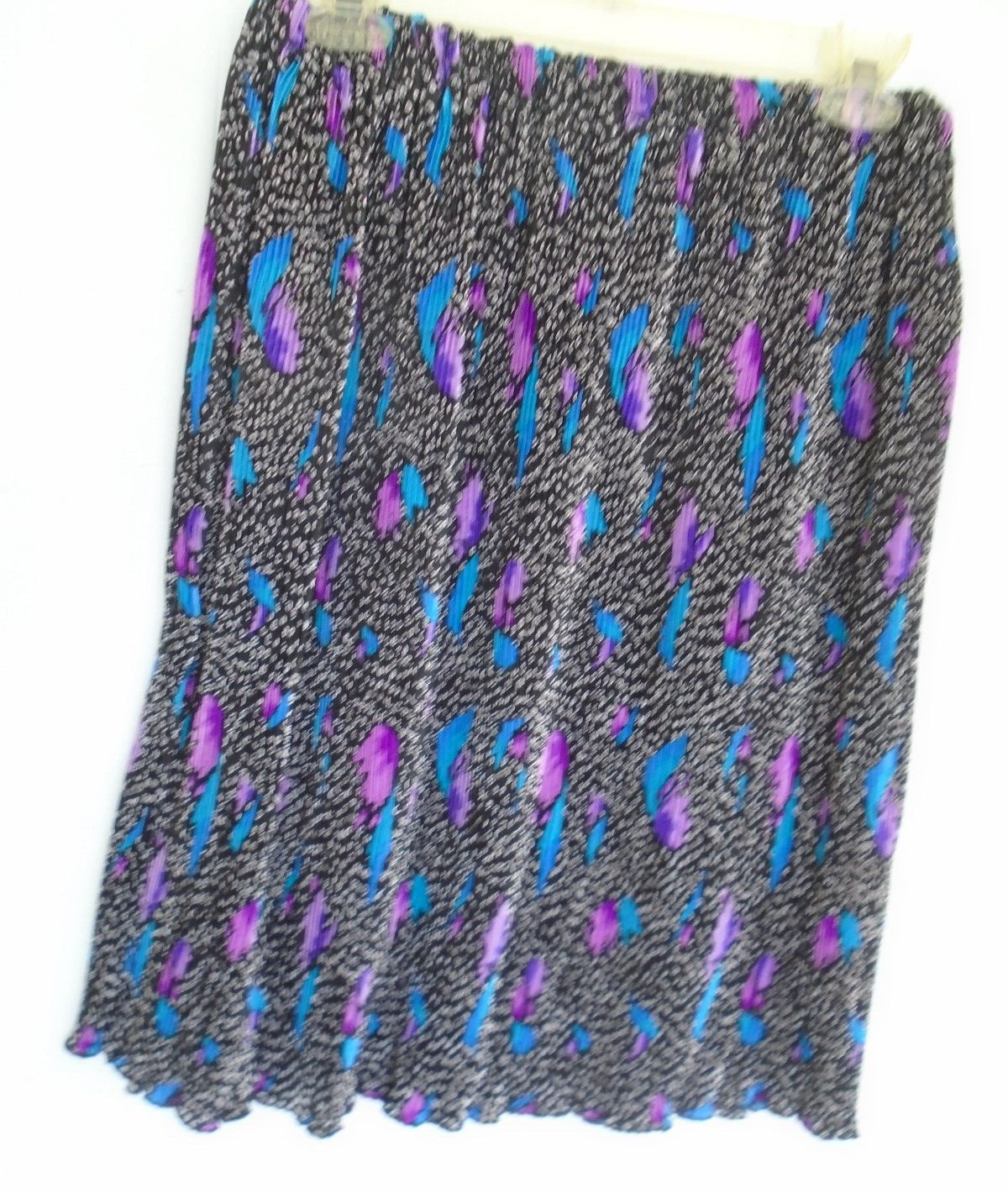 vintage Ellen Hauptli 2 Piece Skirt n Blouse Pleat Weave Set Size M? Multicolor