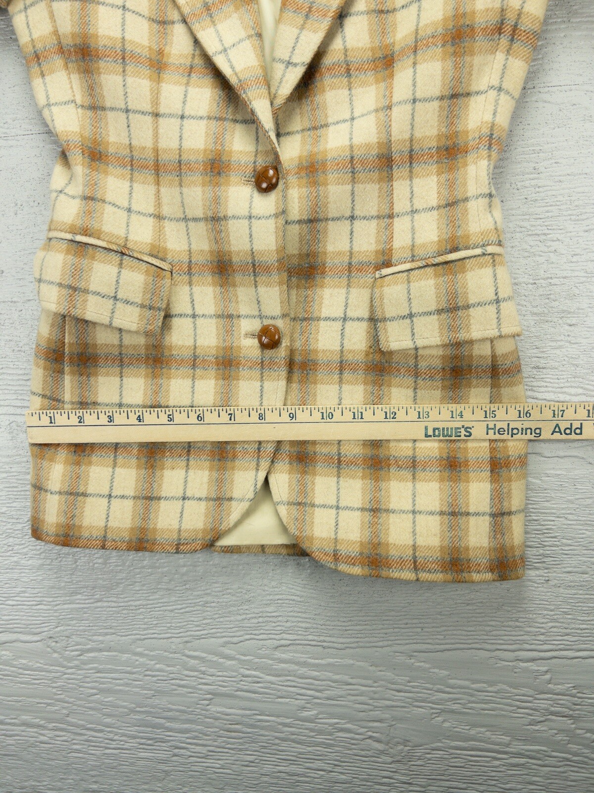Sax Fifth Ave Yong Dimensions plaid jacket 2 button see details VINTAGE