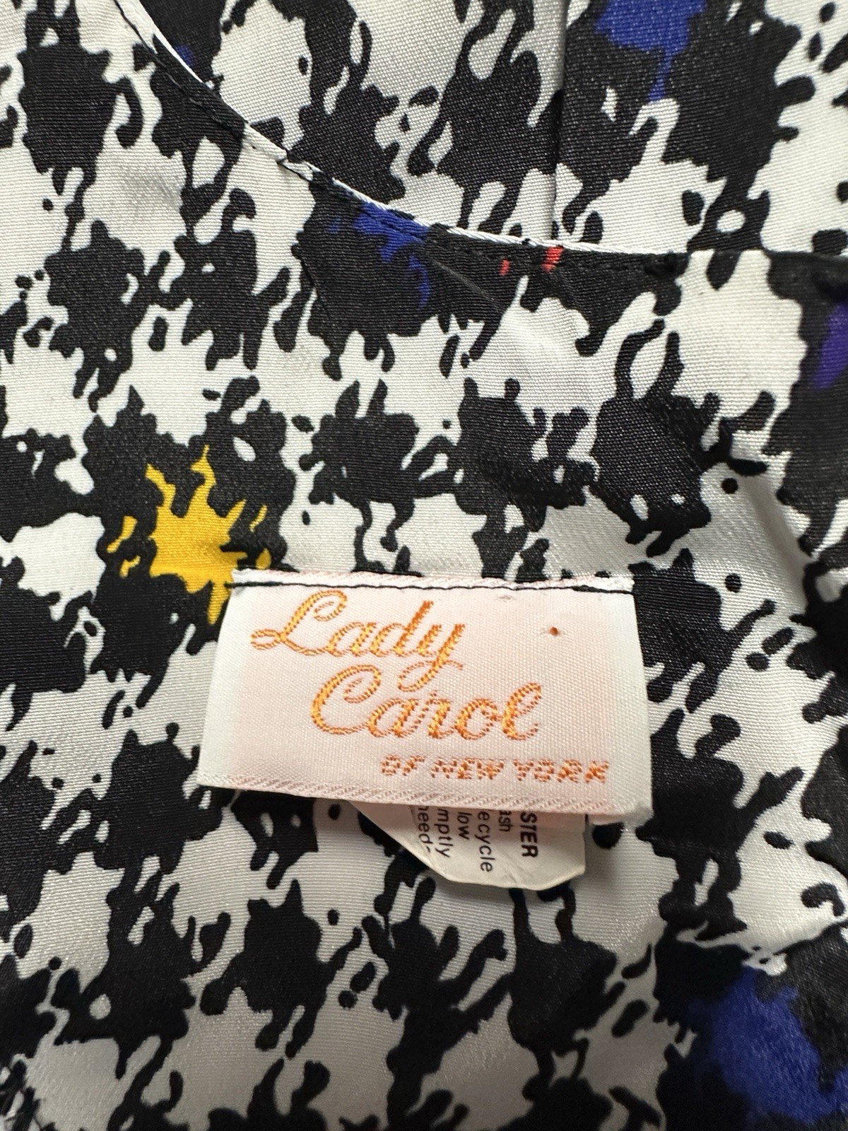 Vintage 80’s Lady Carol of New York Dress Women’s Size 14 Houndstooth Polyester