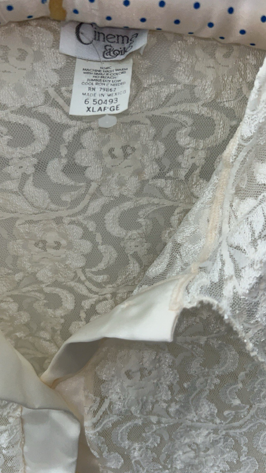 Vintage 90’s Cinema Etoile Coquette Lace Top Size Large