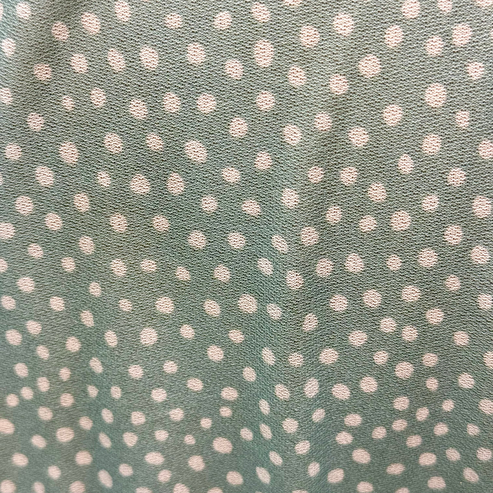 Vintage Parade New York Country Style Green White Polka Dot Dress Sz 8