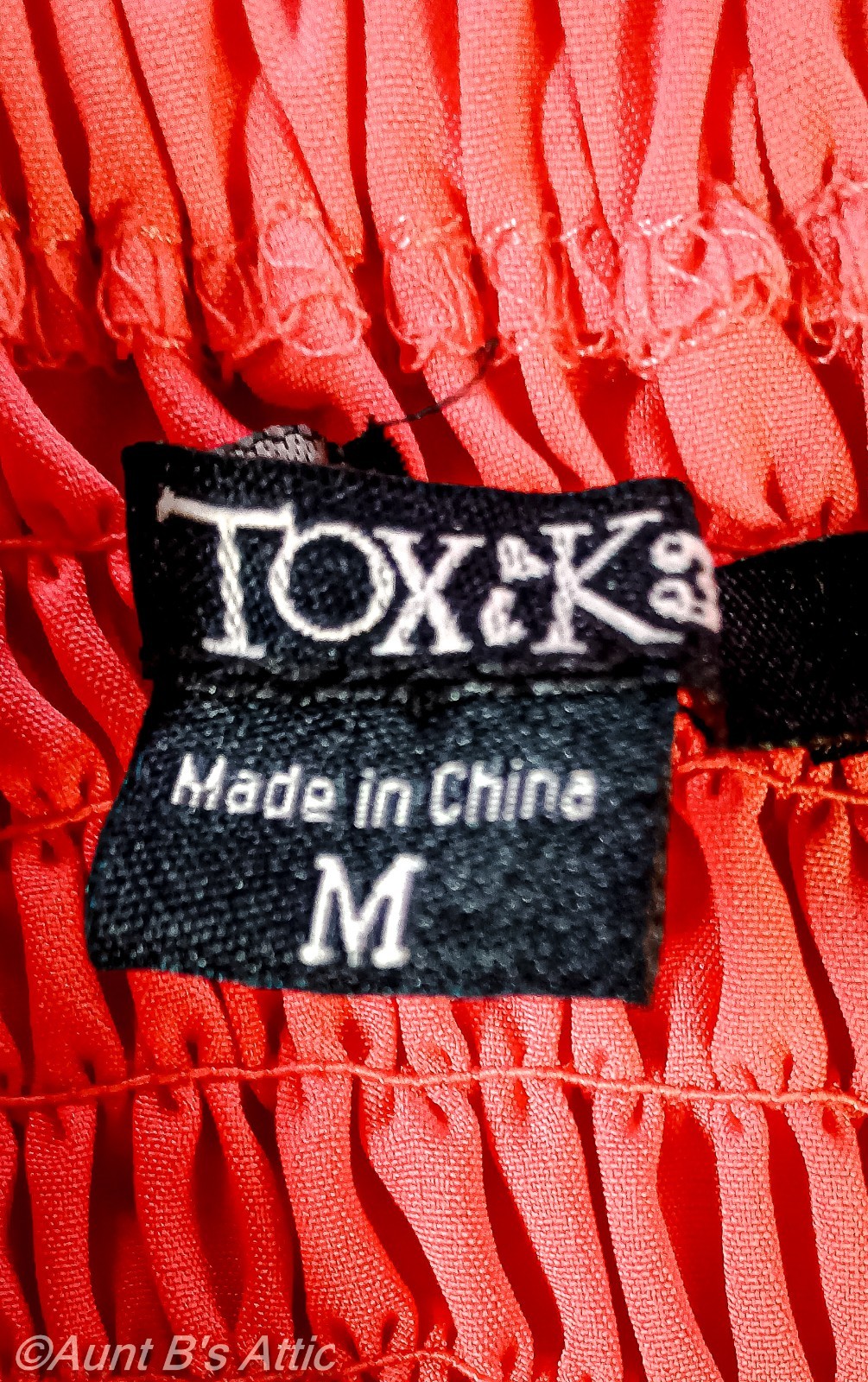 Vtg 90’s „Toxik3” Salmon Romper/Jumpsuit Strapless Poly/Cotton 3/4 Jumpsuit MD