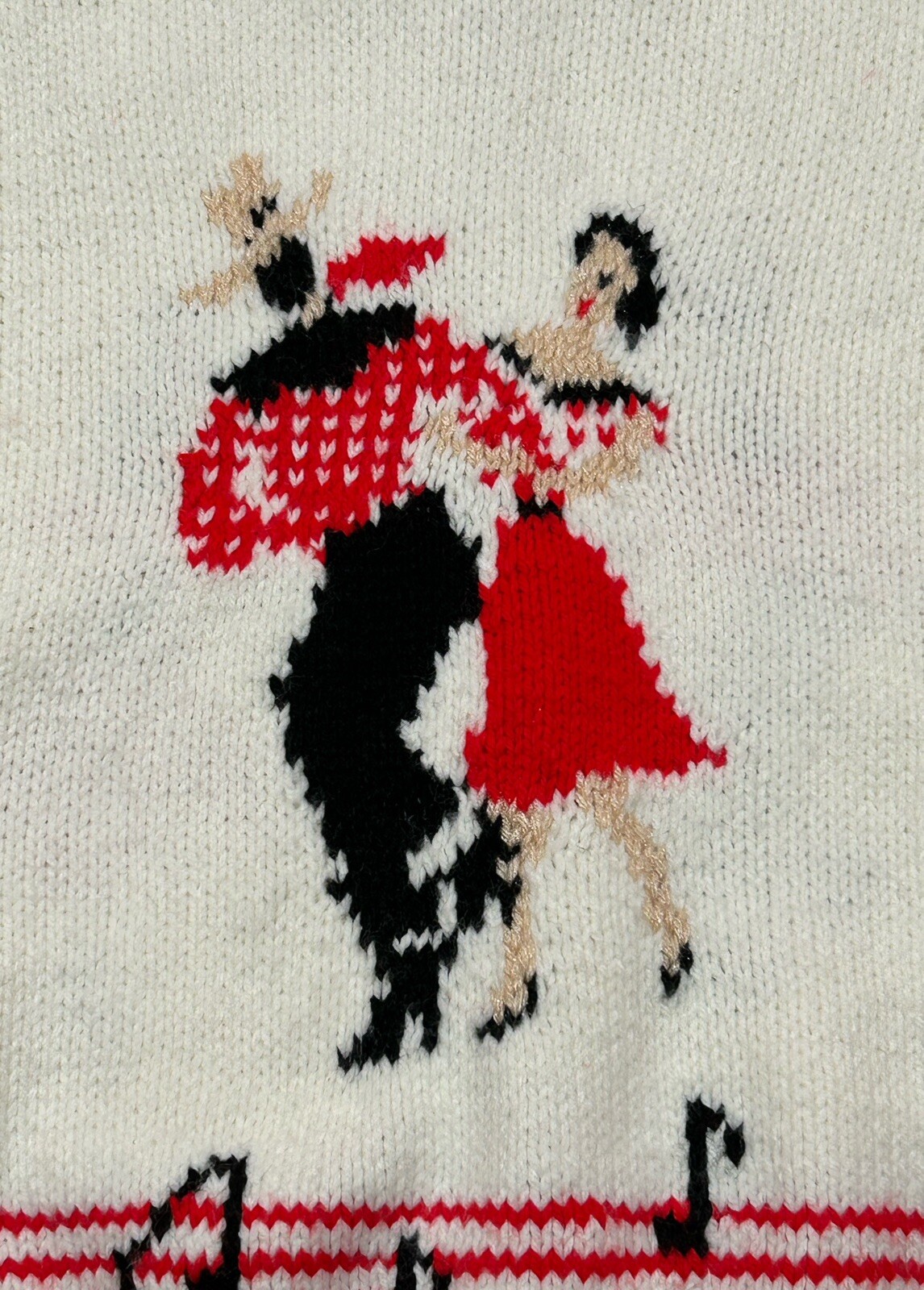Hand Knit Cowichan Sweater Square Swing Dance 50s Style Full Zip Sz XL ? *READ