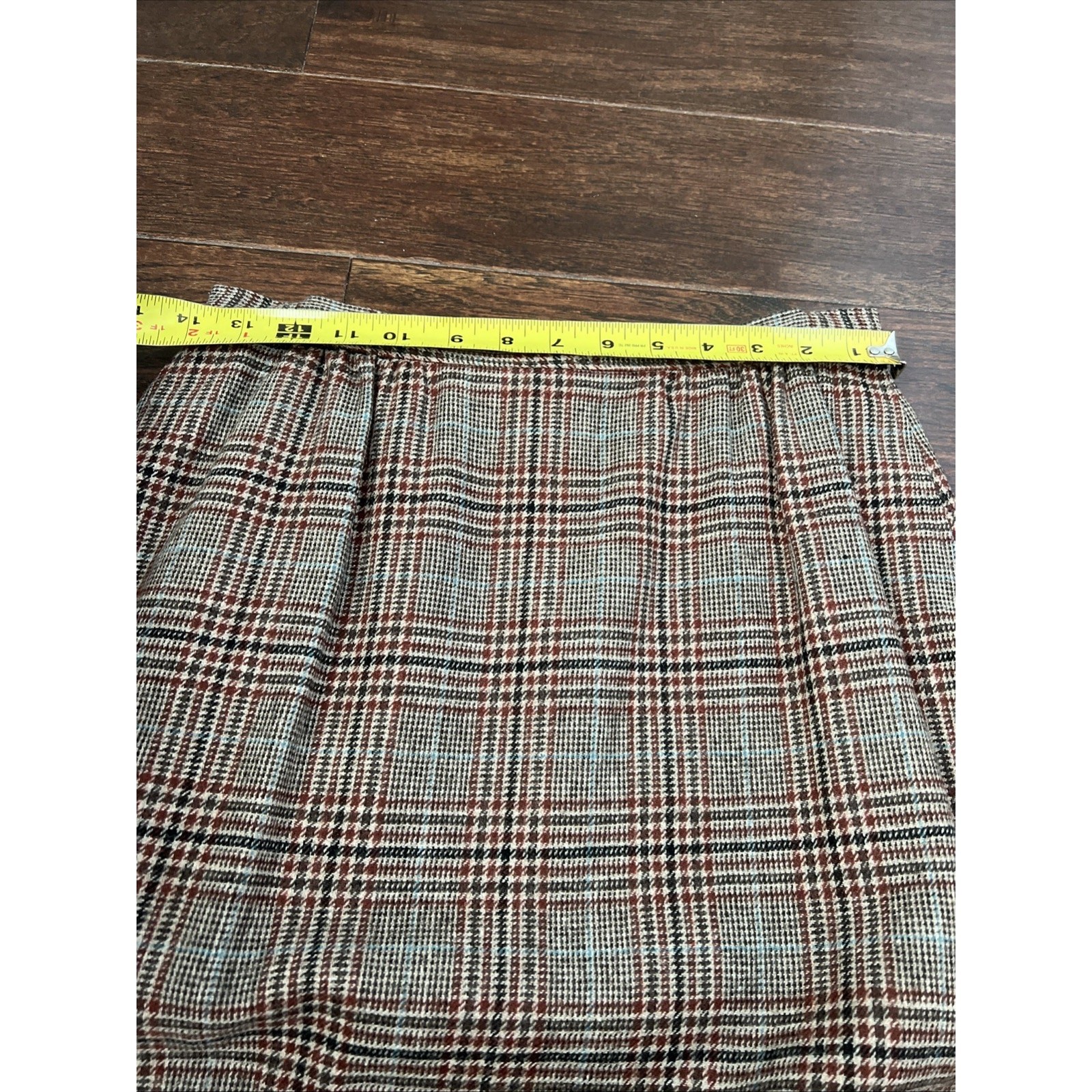 Pendleton Jacket & Skirt Set No Signs Of Wear Plaid Red Blue Brown Black Sz 14