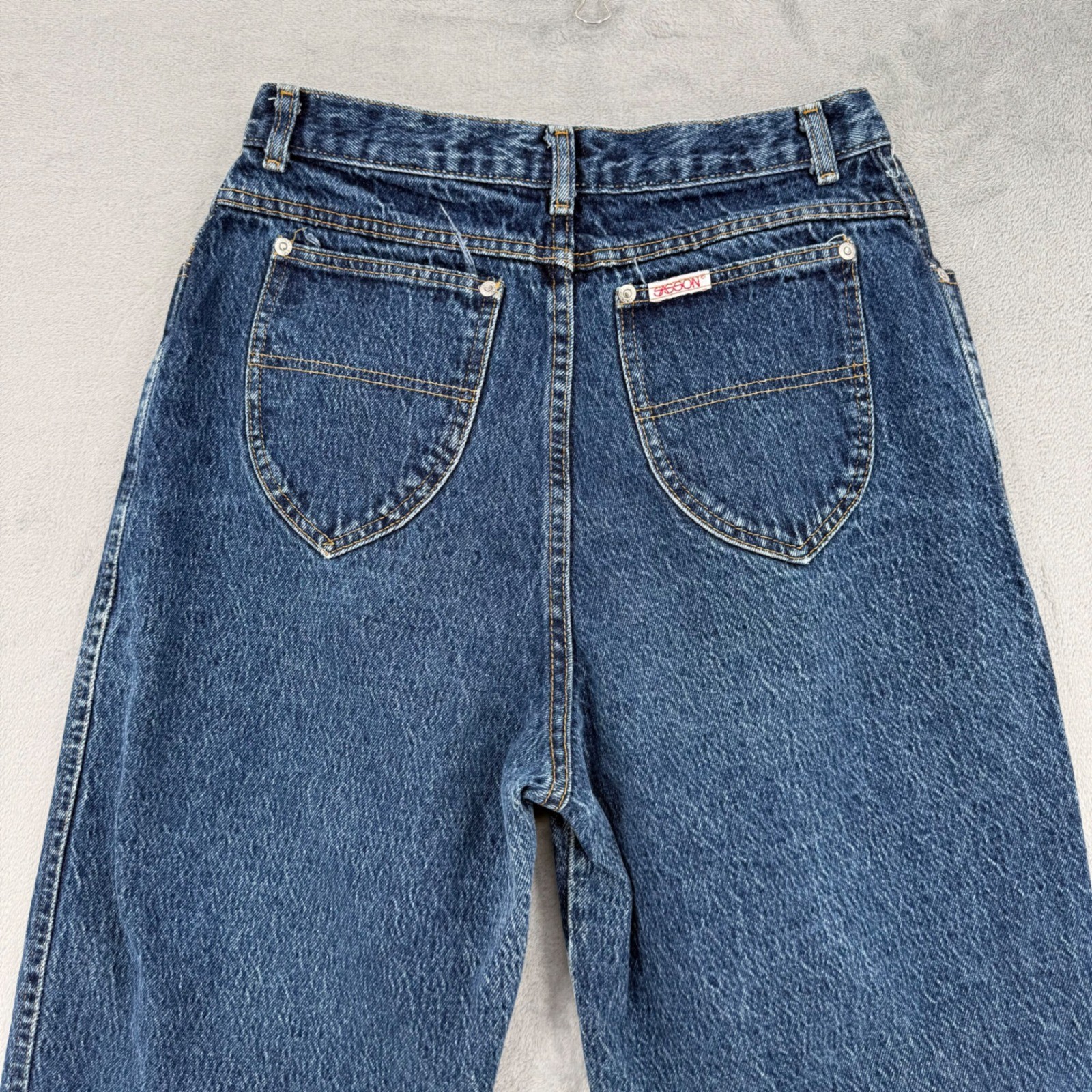 Vintage Sasson High Waisted Mom Jeans Denim Made in USA Tapered Leg Size 27?