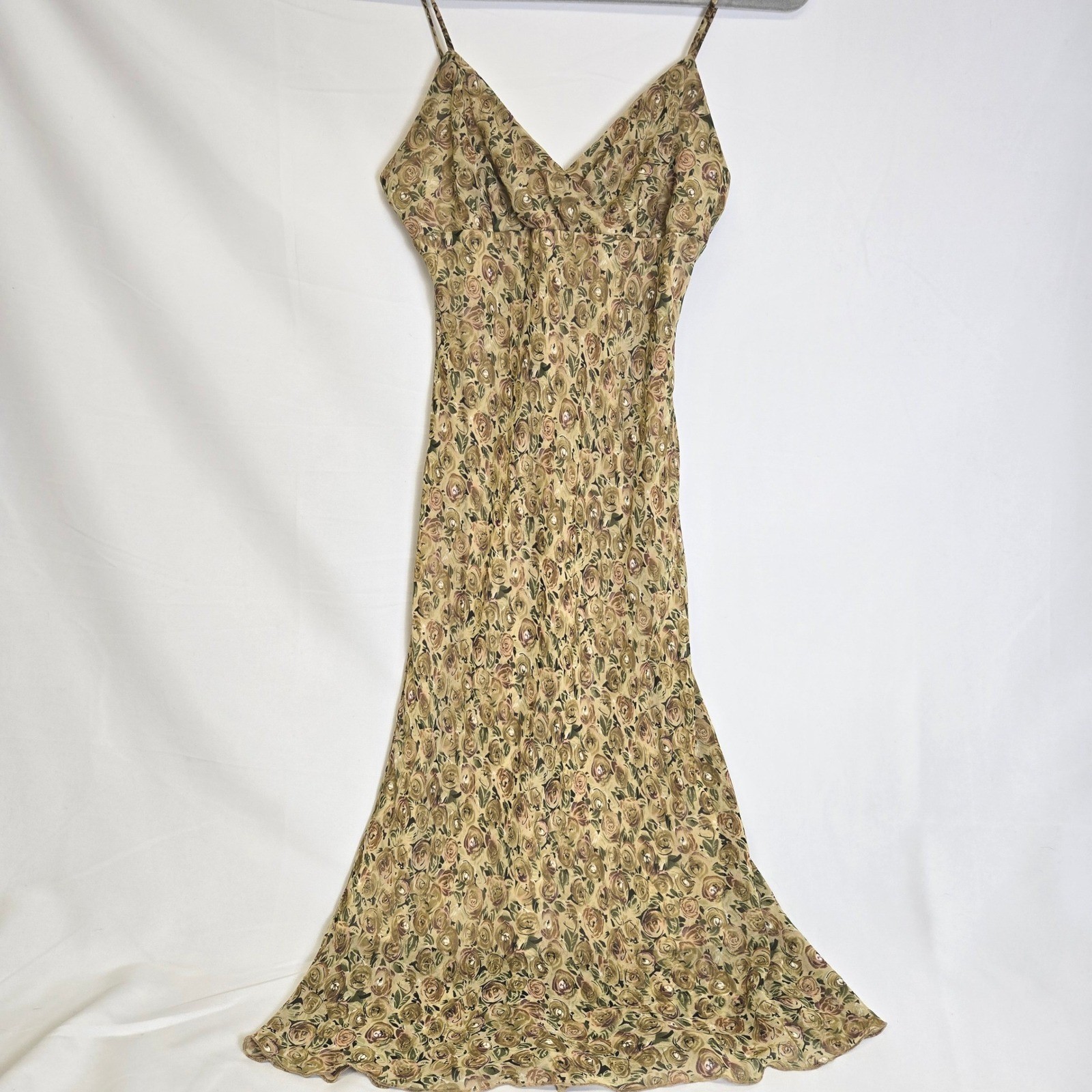 La Belle Floral Dress Sheer Mesh Overlay Romantic Cottage Boho 90s y2k Junior 5