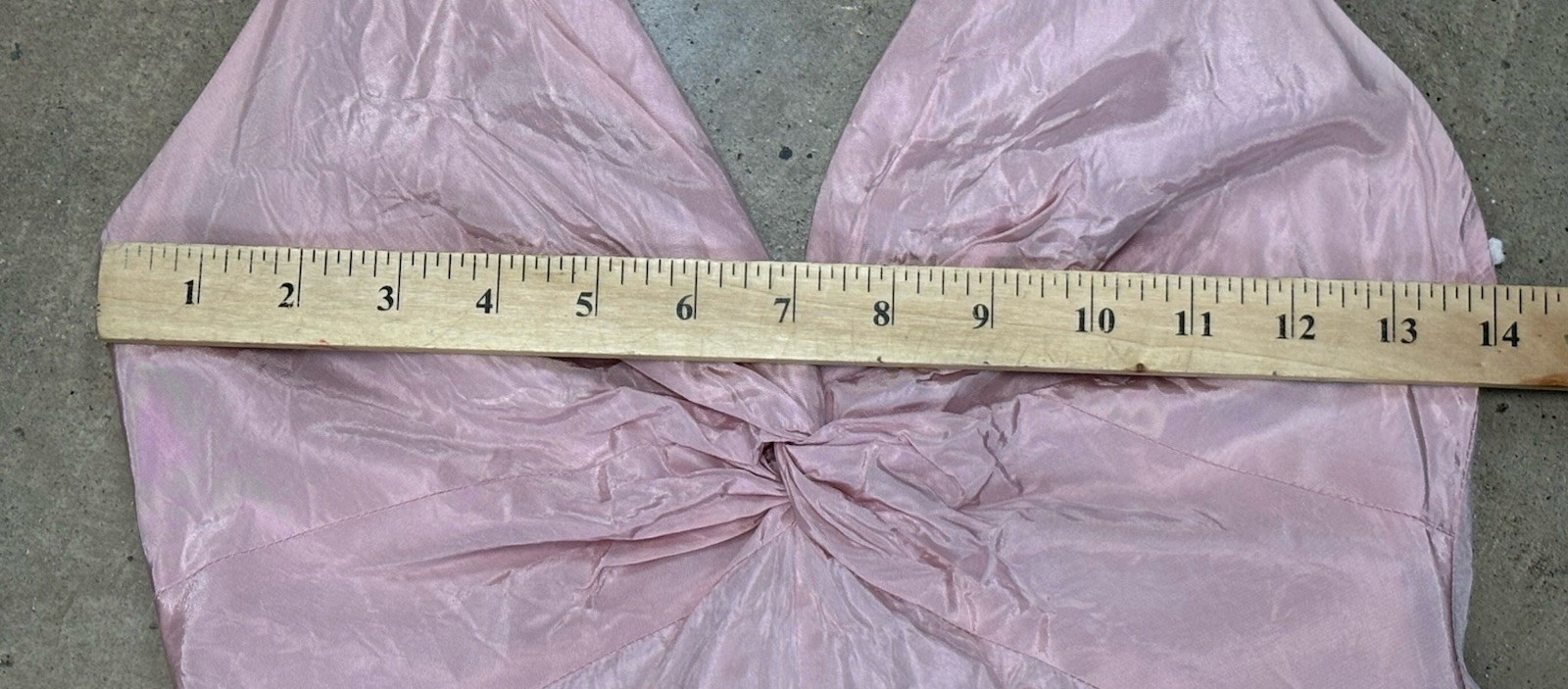 Vtg Cache Taffeta Halter Dress Sz 4 Twist Front 1995 Made USA READ Gown Y2K