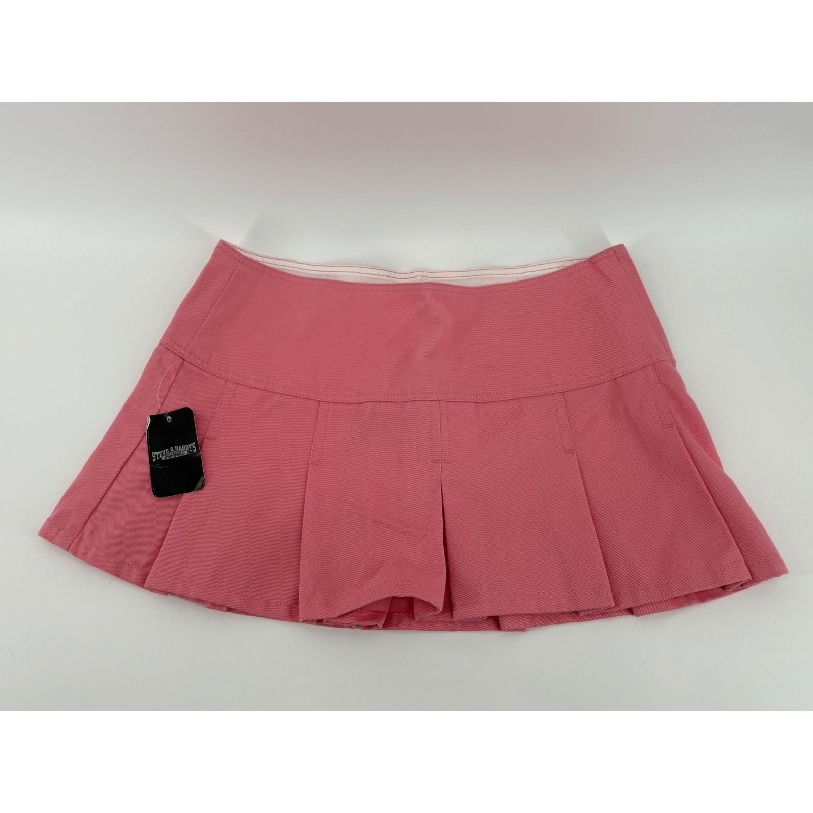 Y2K Steve & Barry’s Pink Pleated Mini Skirt NWT Size 2 VTG Coquette Schoolgirl