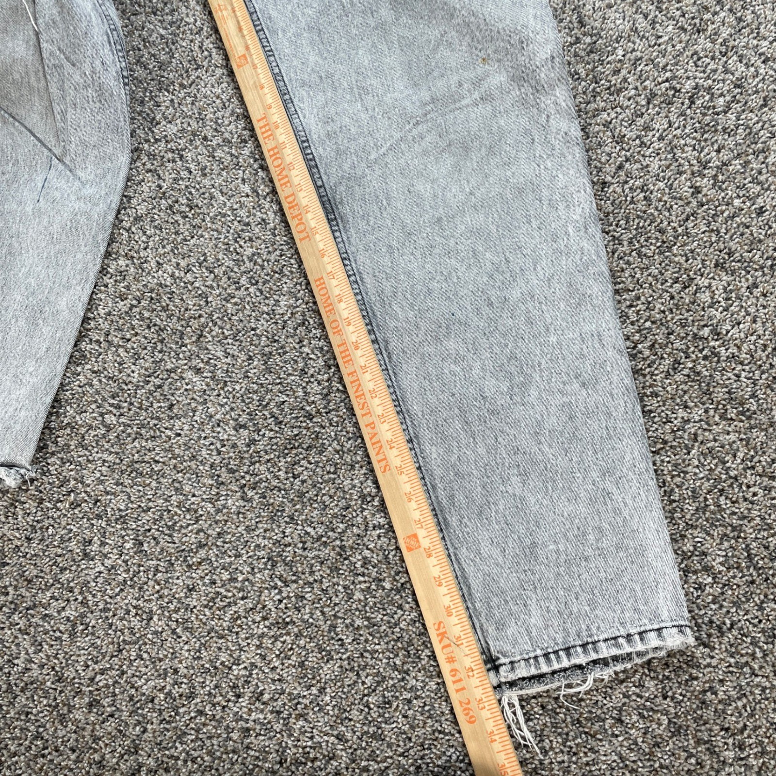 Vintage Georges Marciano for Guess Womens 32×33 Acid Wash Grey Tapered Jeans USA