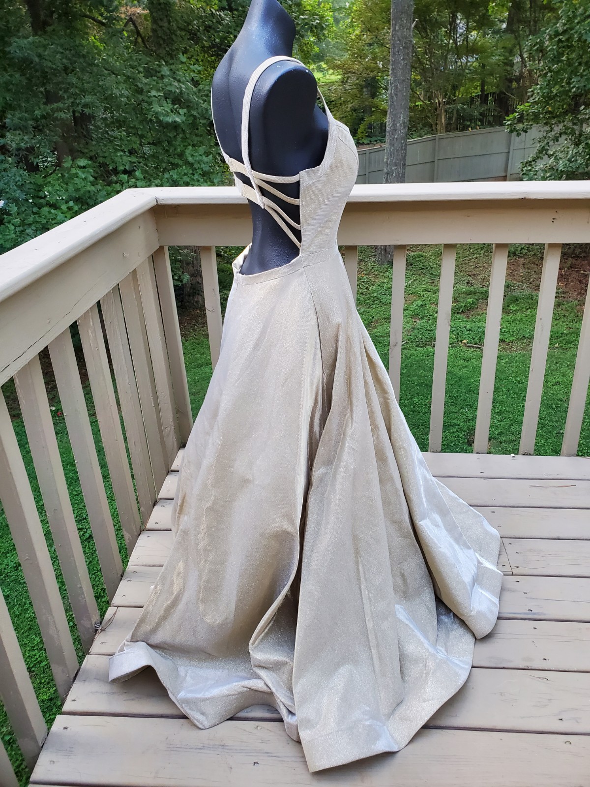 Vintage Sherri Hill Dress Gold Sparkling Dress Prom Gown Bridal Dress