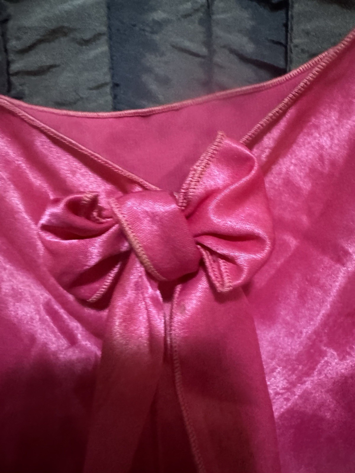 Sterling Sophisticates Pink 2 Piece Sleep Set Women’s M Liquid Satin Vtg 1980s