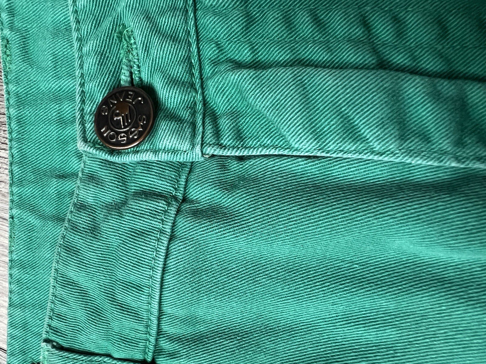 Vintage 80s Sasson Jeans Teal Green Mid Rise Straight Leg Size S