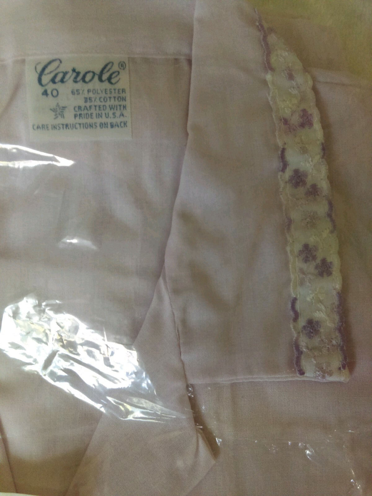 Vtg Carole 2 Piece Pajama Set, Sz 40