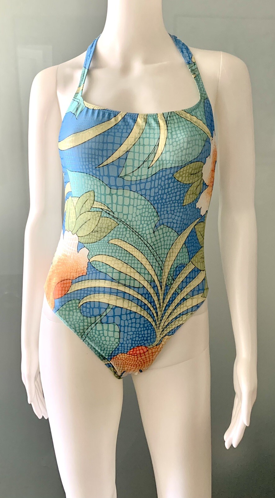 Vintage 70s Charles Jourdan one piece bathingsuit size 42/8 Made in France
