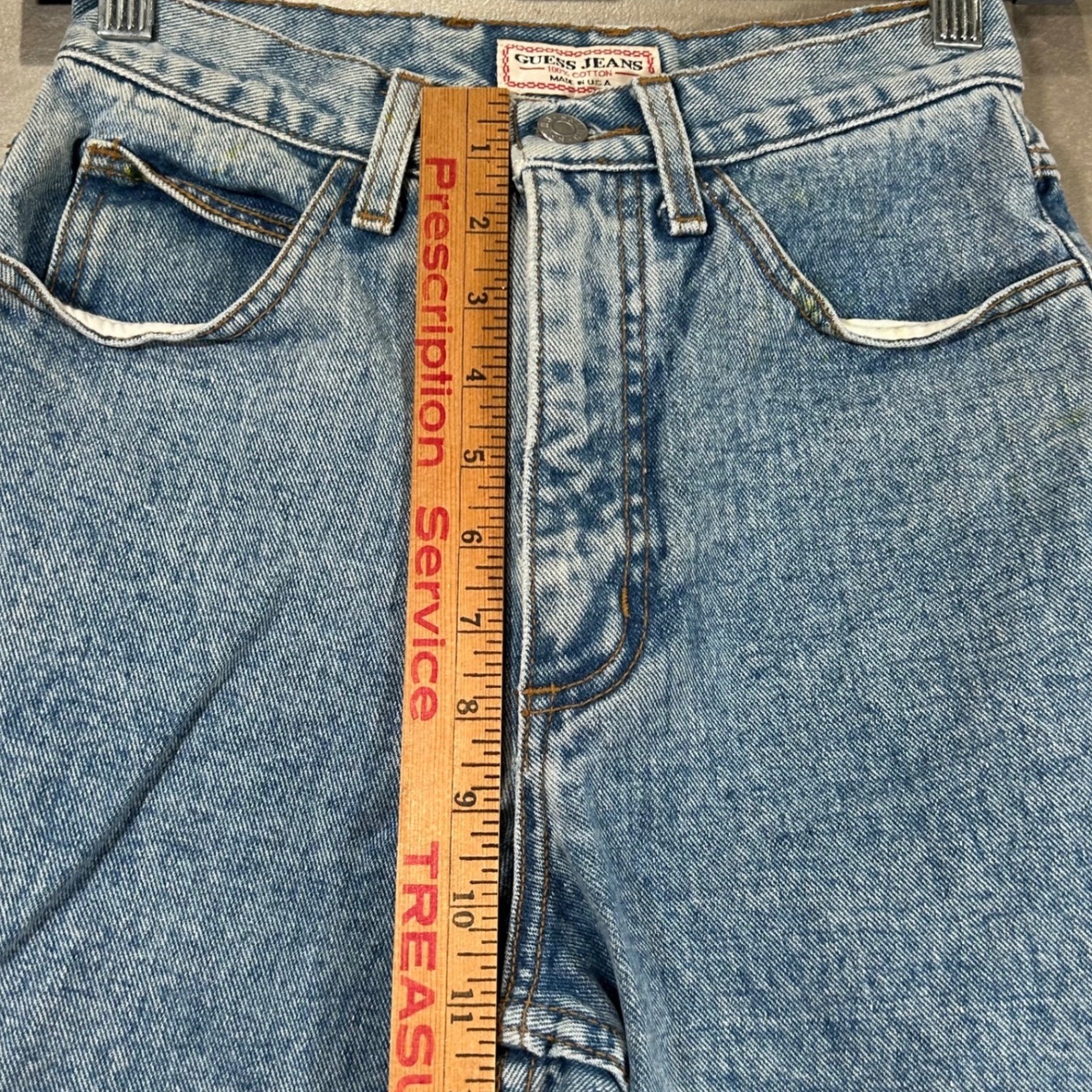 Vintage Guess Jeans Georges Marciano 1050 SH Light Wash High Rise Tapered 28