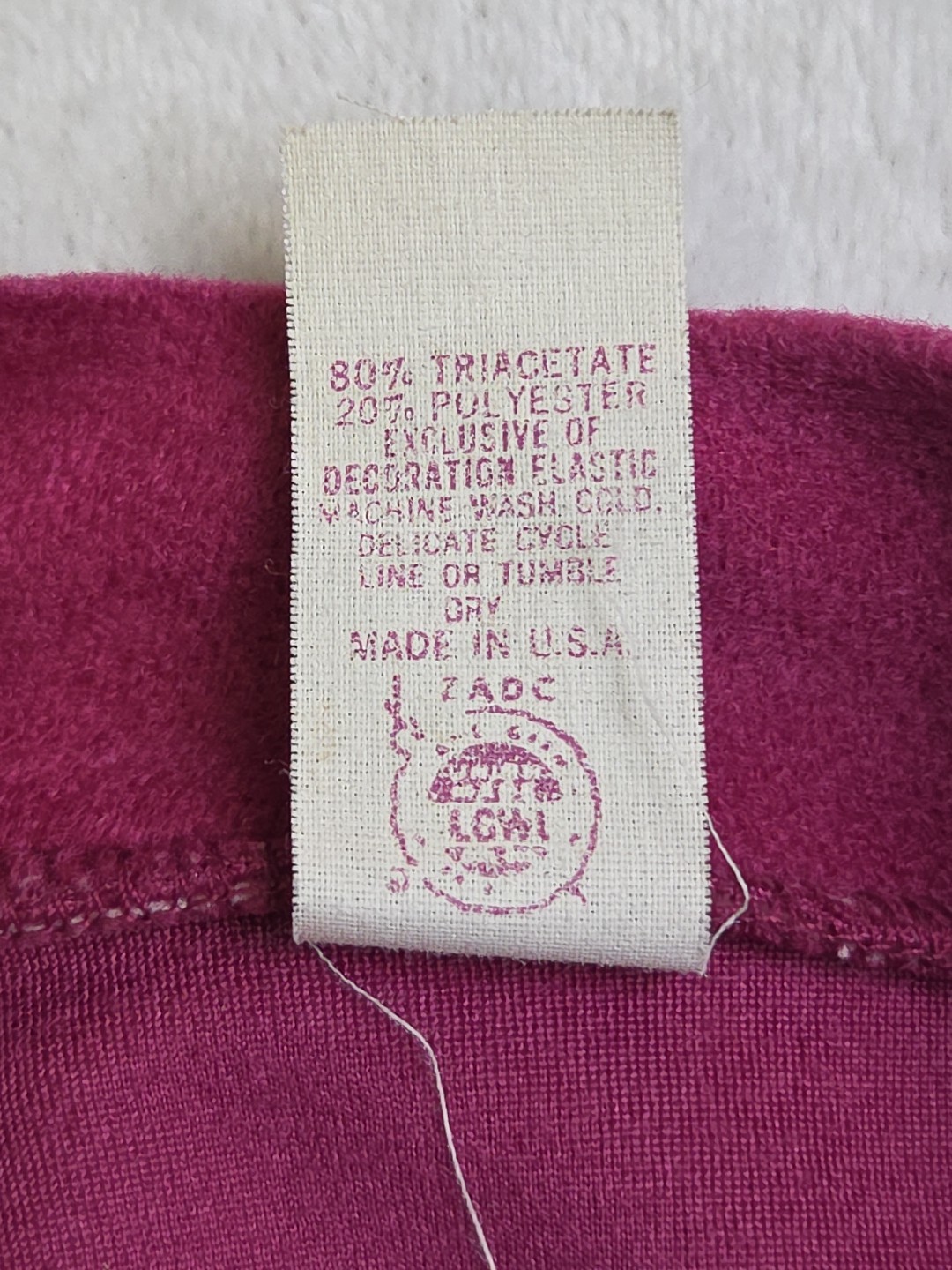 Vintage 70s Velour Robe Dressing Gown Hot Pink Fleece Size 13 Jennifer Dale