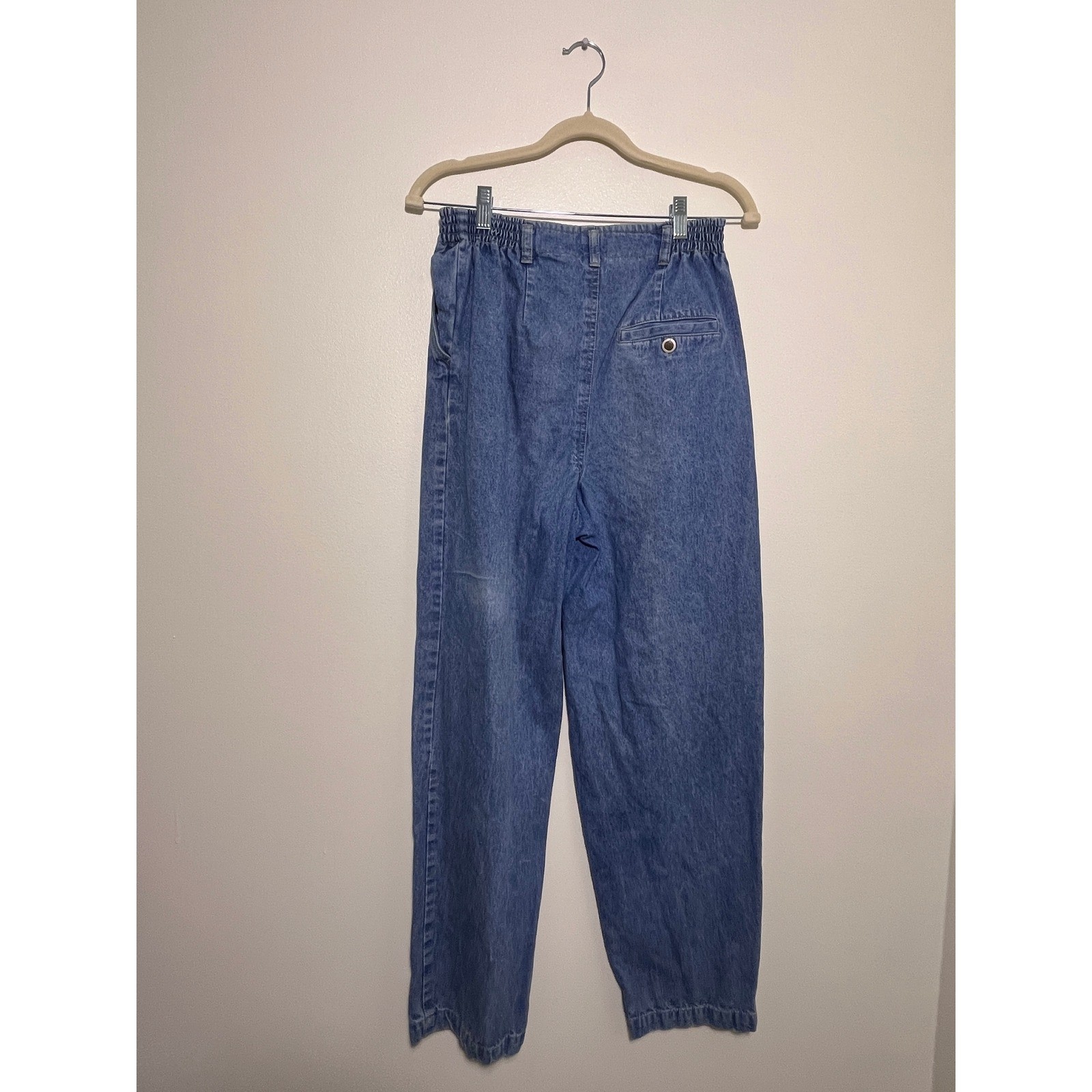 Vintage Rocky Mountain Clothing Co High Waisted Pleated Western Jeans Raw Hem