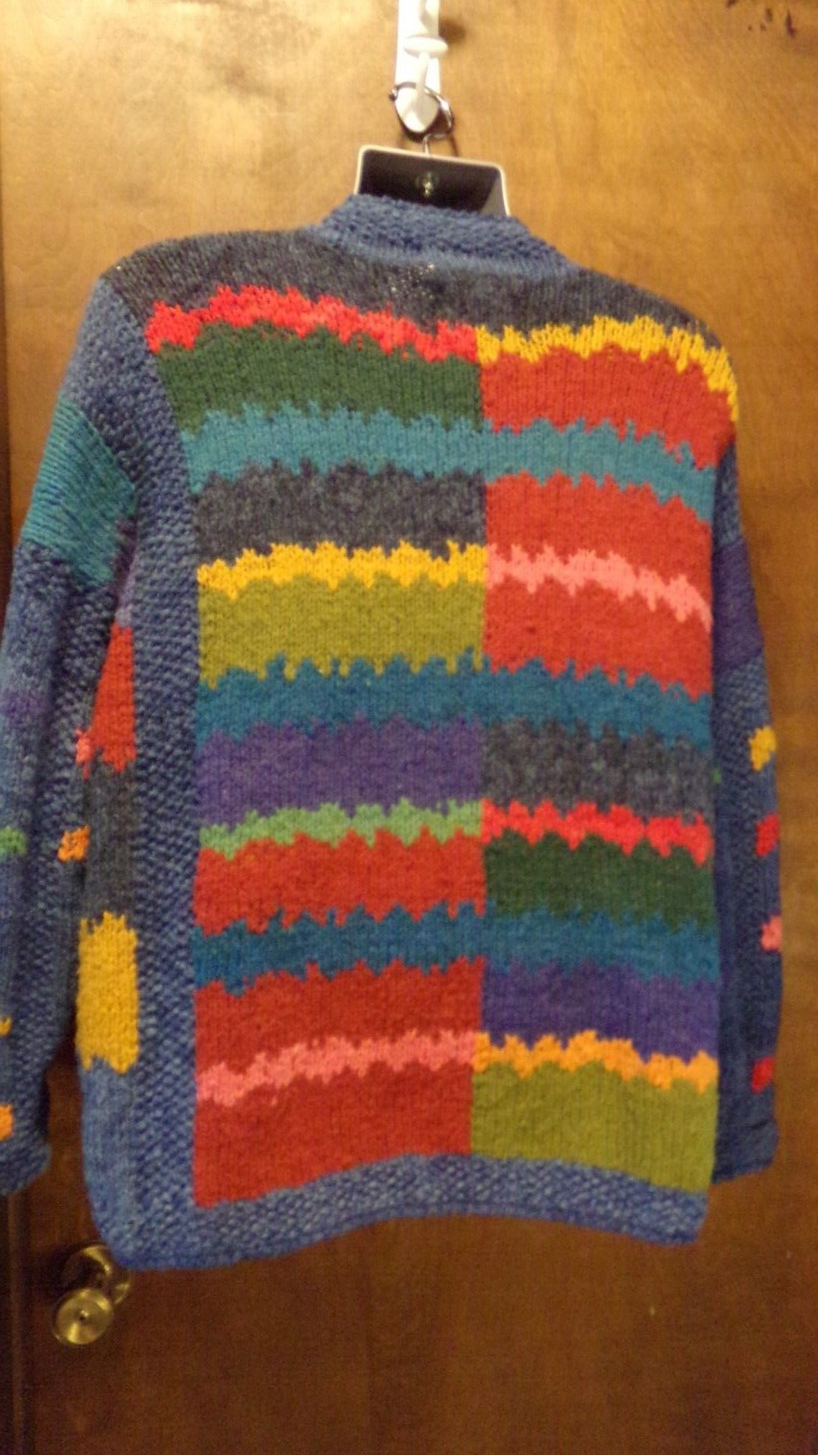 Vintage Amano Wool Sweater Colorful Large-XLarge Womens Mens