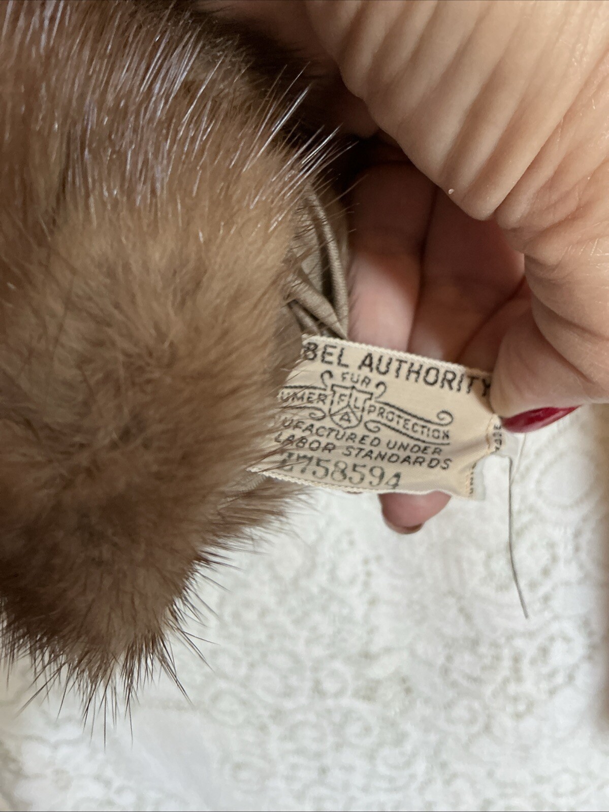 Vintage Elegant Mink Fur Cape Rice’s Fur Salon USA