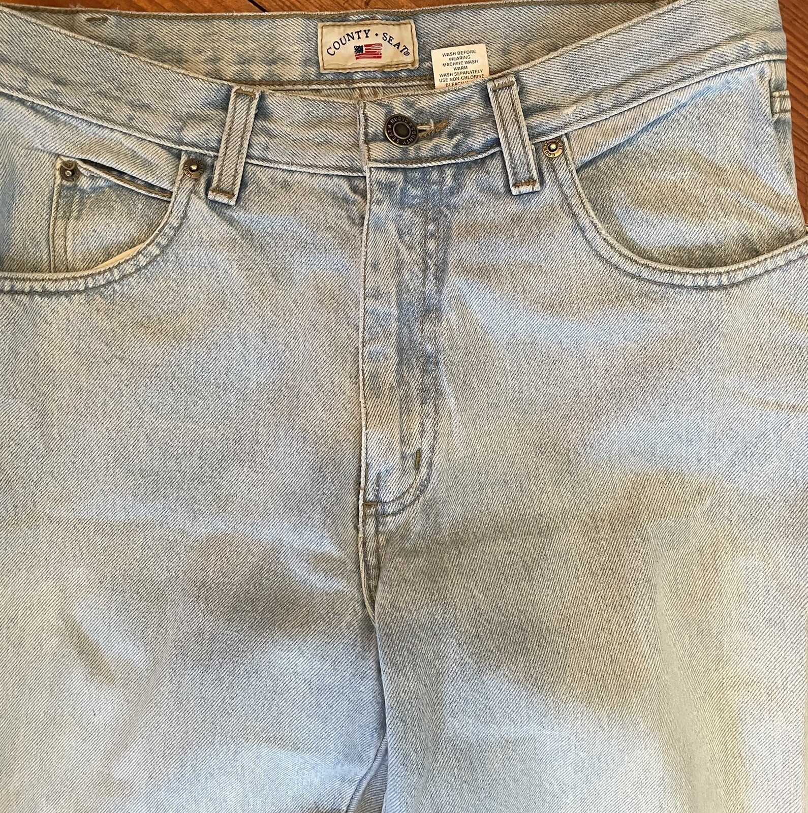 Vintage Y2K Nuovo County Seat Jeans High Waisted Size 7 Long (28x 32)