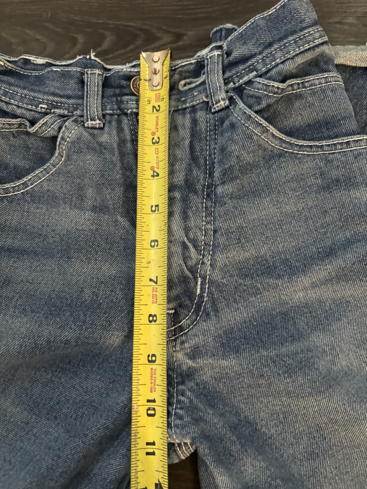 Vintage womens Lawman jeans Flare Bell Bottoms Western Carpenter 26XL Hong Kong