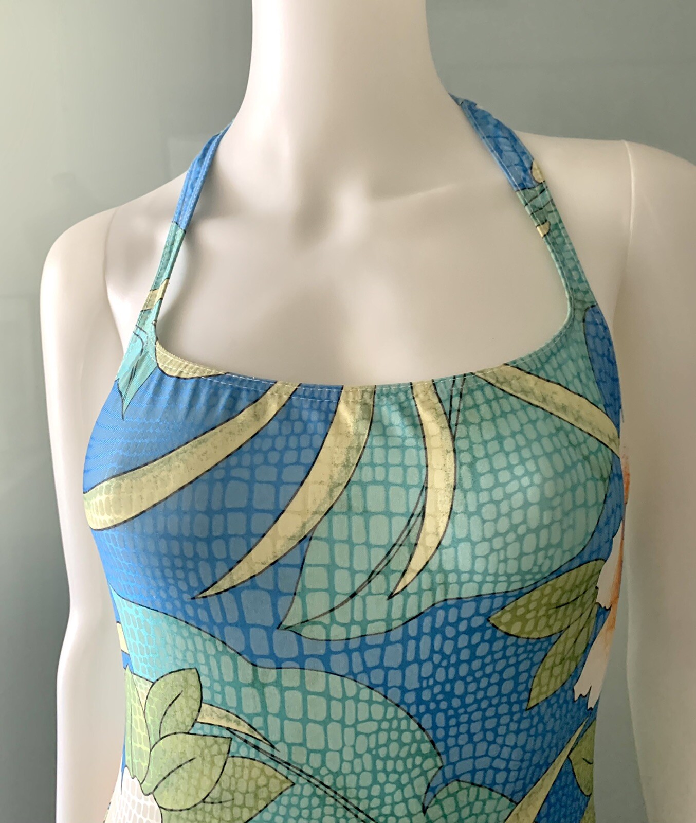 Vintage 70s Charles Jourdan one piece bathingsuit size 42/8 Made in France
