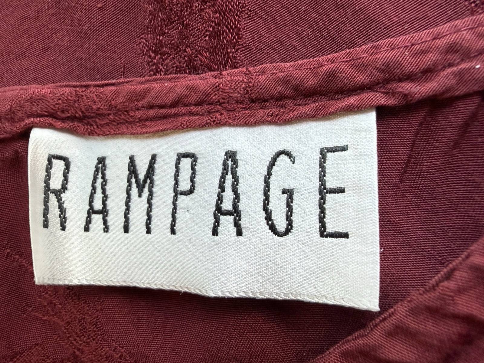 Vintage Rampage Dress Junior’s Size 7 1990’s Corset Back Bergundy Red