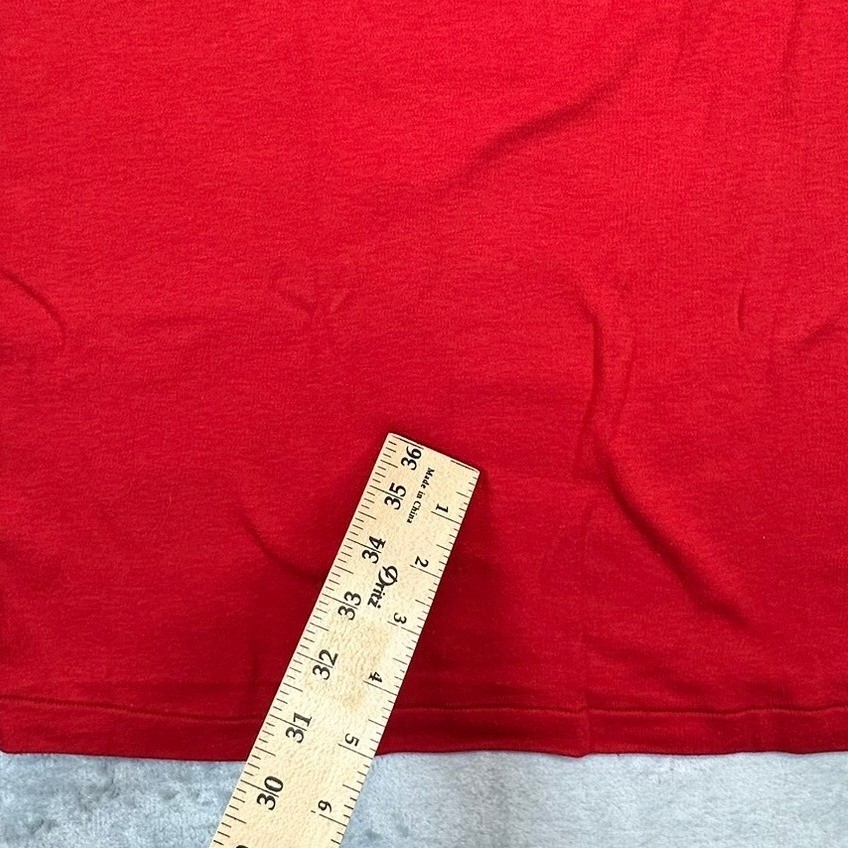Logo 7 Jersey Womens XL Red San Francisco 49ers Vintage NFL V-Neck Stripe Sleeve