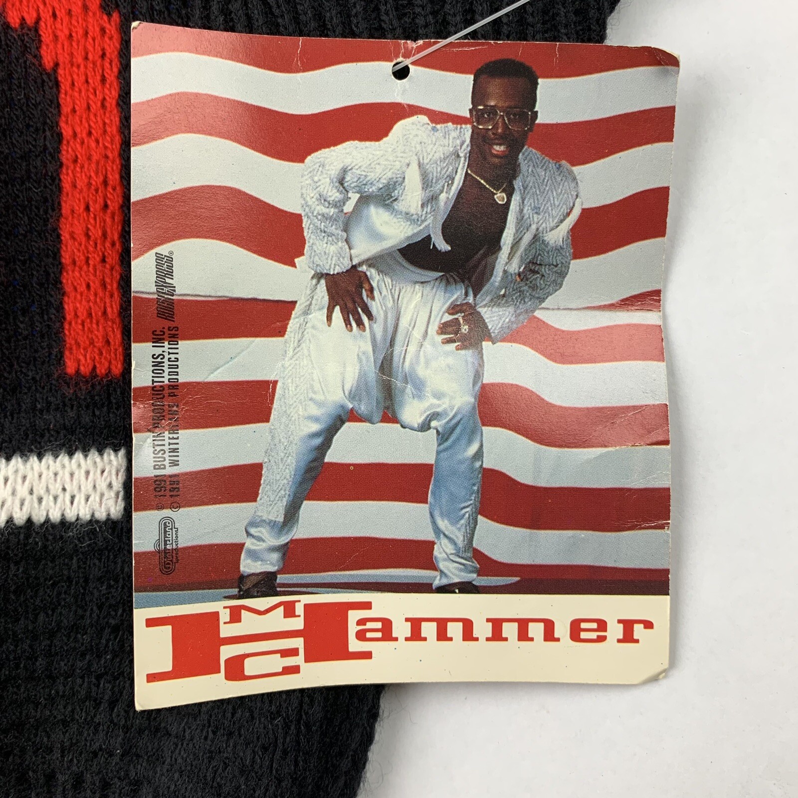 VTG 90s MC Hammer Here Comes The Hammer Sweater Adult Small Rap Hip Hop NWT