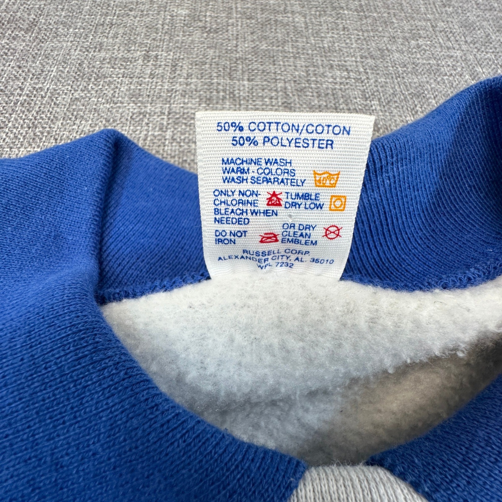 Vintage Jerzees Collared Sweatshirt Mens XL Embroidered Patchwork Star 80s 90s