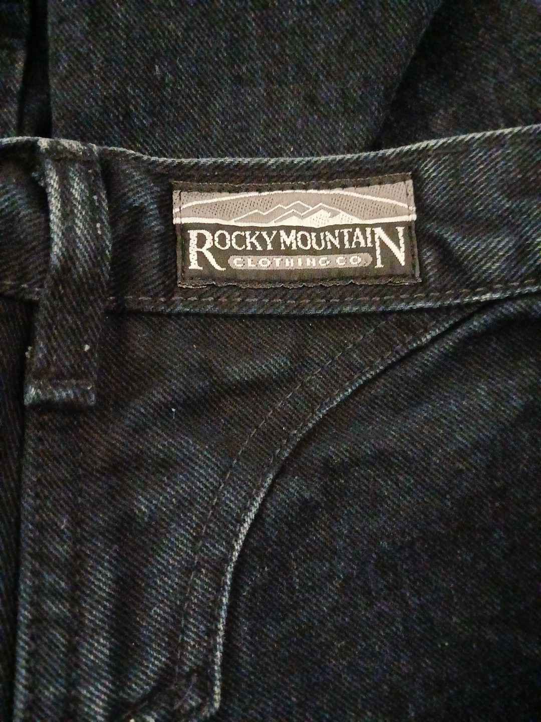 Vintage 90s Rocky Mountain Clothing Co Jeans NWT Black Bareback High Rise 9/10