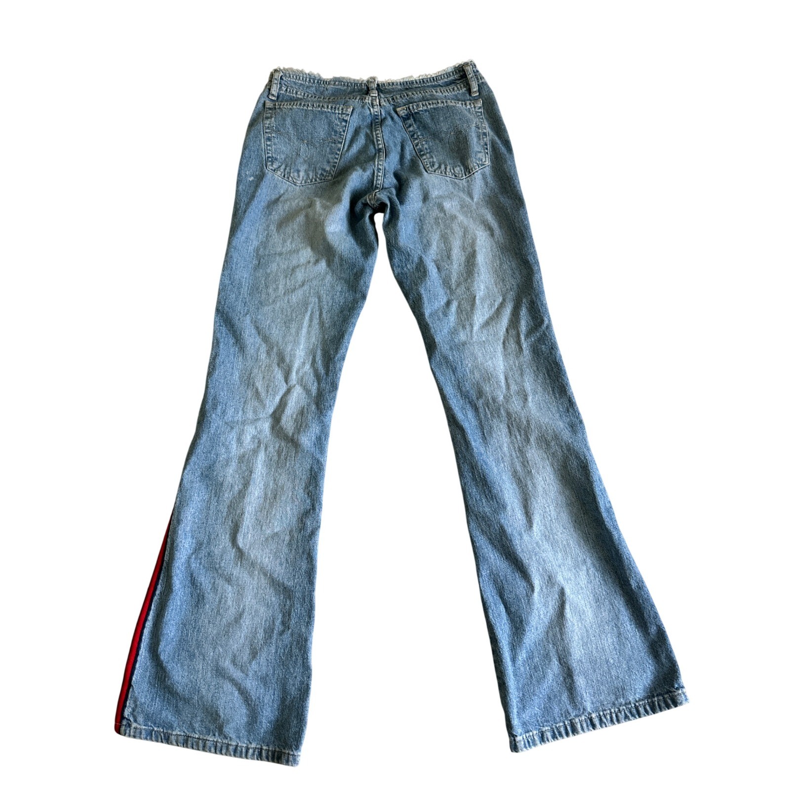 Vintage Y2K Paris Blues Originals Low Rise Boot Jeans Womens 3 Raw Hem Grunge