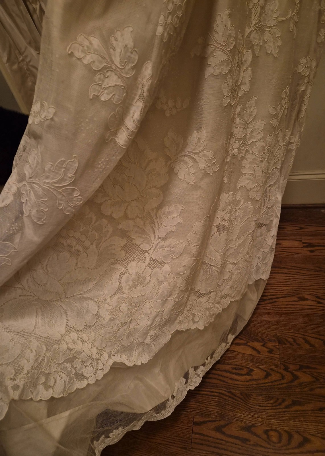 Vintage Two Piece 1950s-1960s B. Altman Co. Cream Wedding Dress