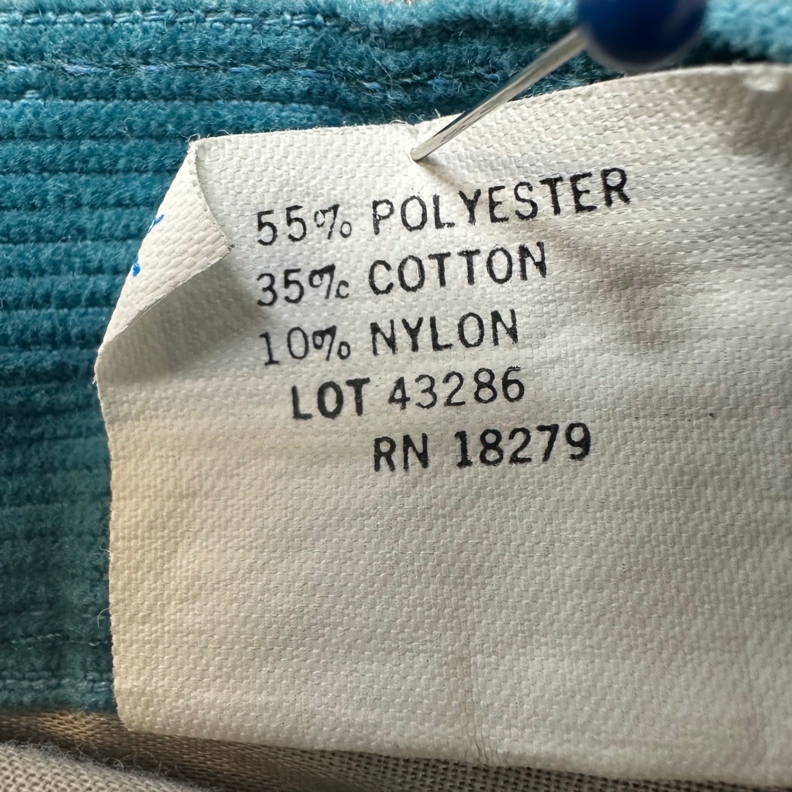 Sears Tough Skins Women 23 Teal Good Button Fly High Rise 70