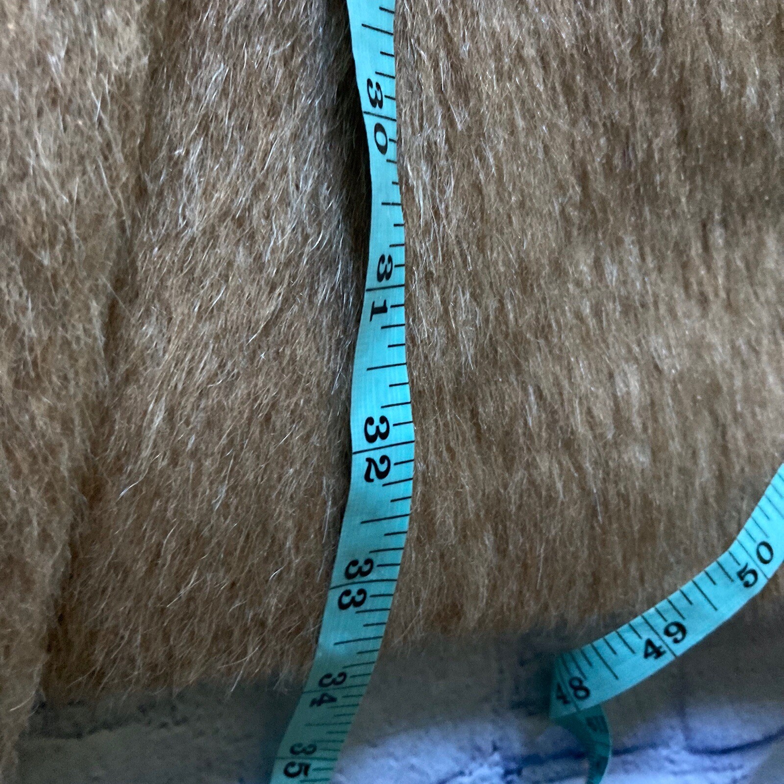 Vintage Women’s Alpaca Hair Coat Sz 42 West Germany Camel 1960’s Luxus Llama