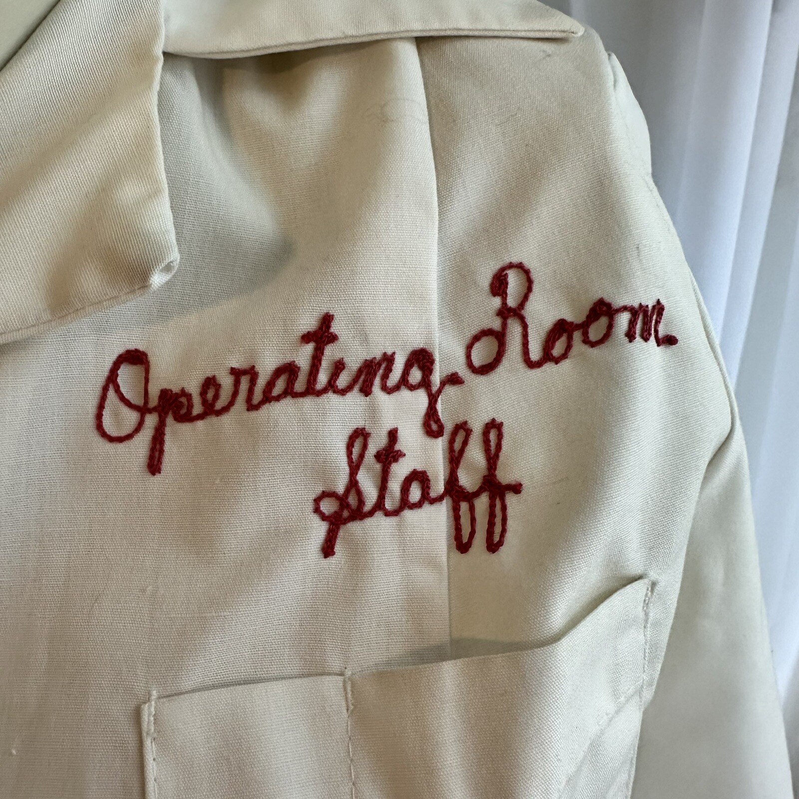 Vintage 60s Women’s M White Nurse Operating Room Doctor Costume Halloween Creepy