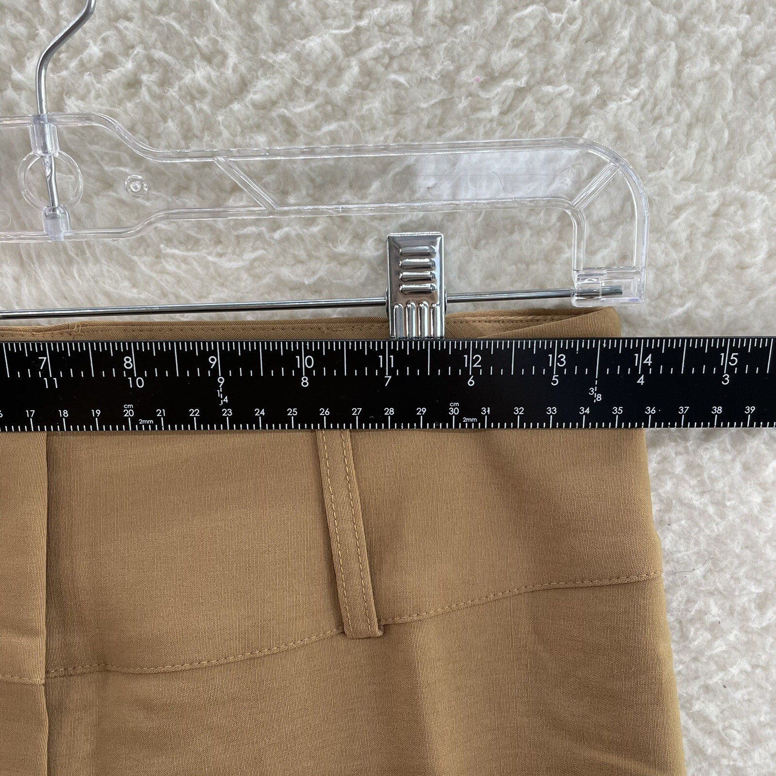 90s Vintage Dress Pants 4 6 Petite Short Tan Khaki Low Rise Corpcore Trousers