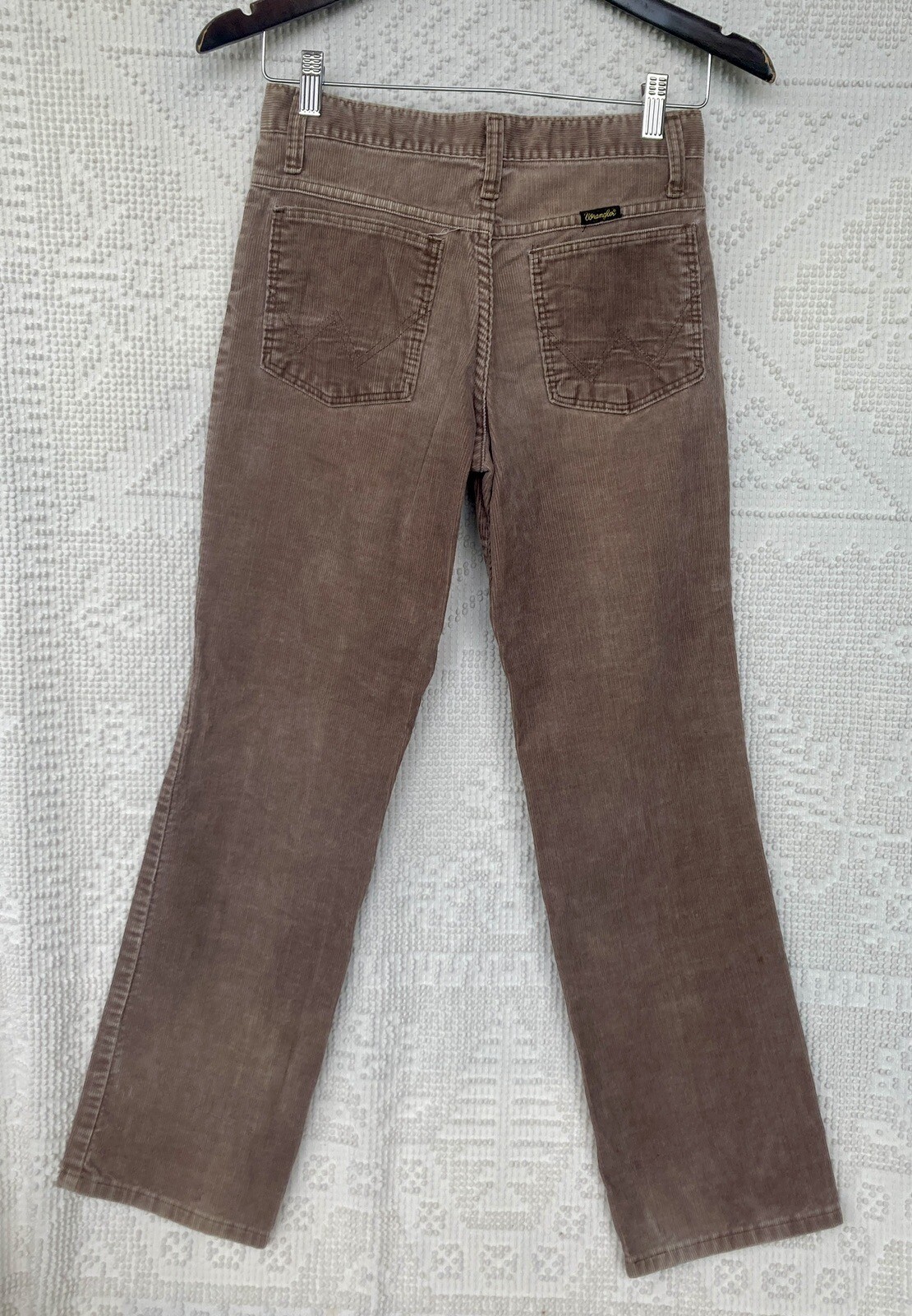 Vintage 1980’s Brown Student Wrangler Corduroy Pants Tag Size 28 x 30 Cords